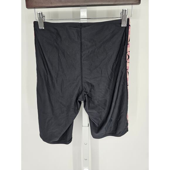 Dolfin Mens Sz 32 Jammer Swimsuit Swim Trunks Black w/ Pink Sides - Picture 4 of 4